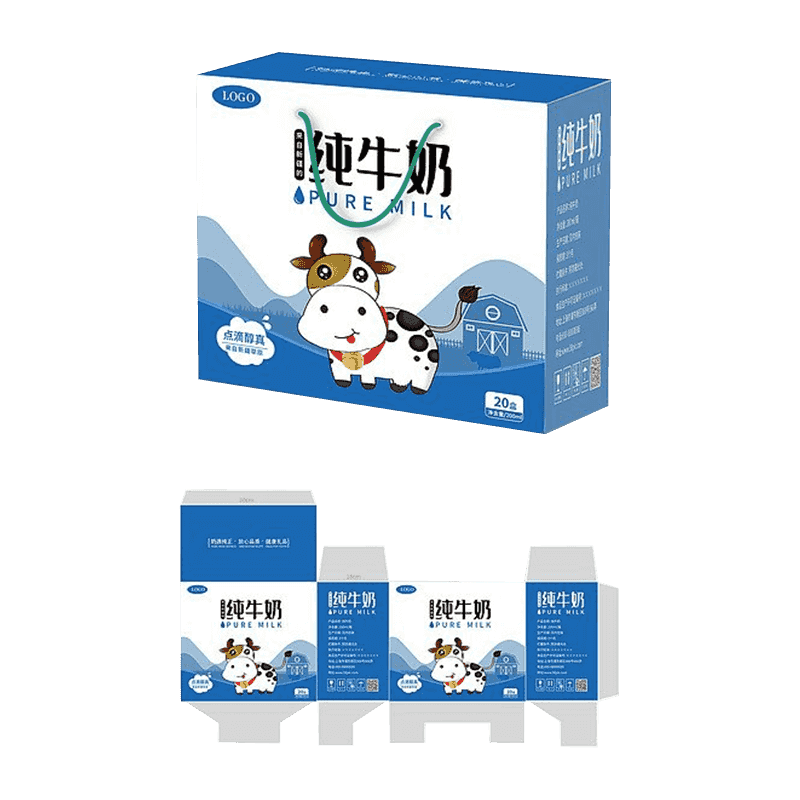 Cutii de ambalare pentru lapte ondulat