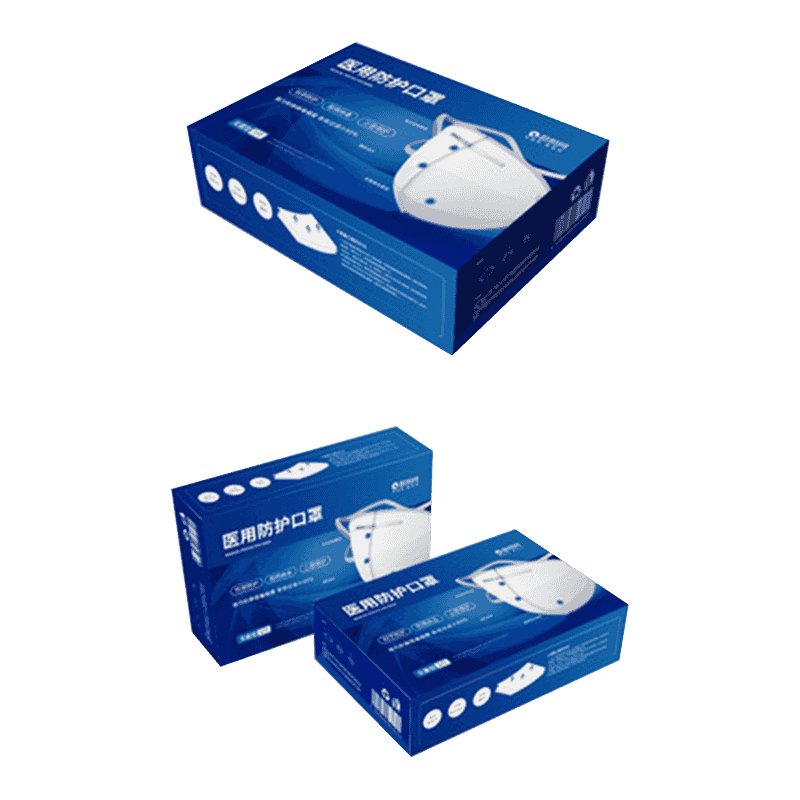 Cutii de ambalare pentru măști de unică folosință ondulate