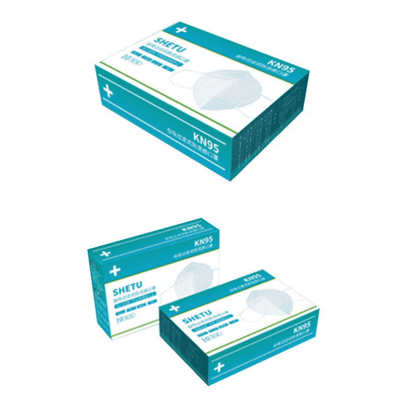 Cutii de ambalare pentru măști de unică folosință ondulate