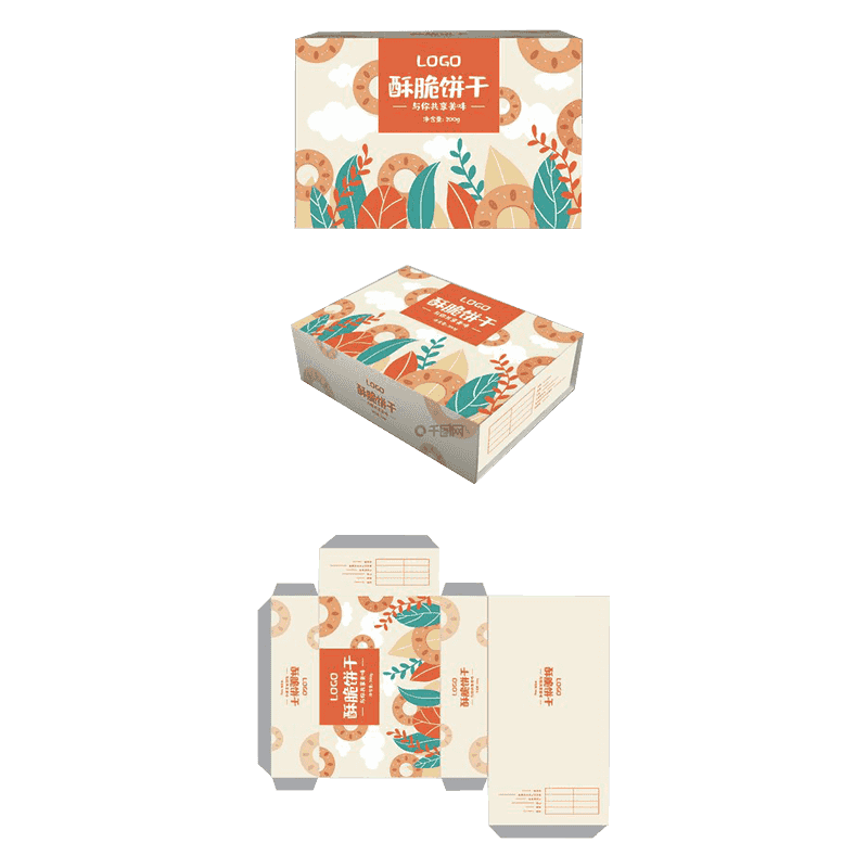 Cutii de ambalare pentru biscuiți ondulați