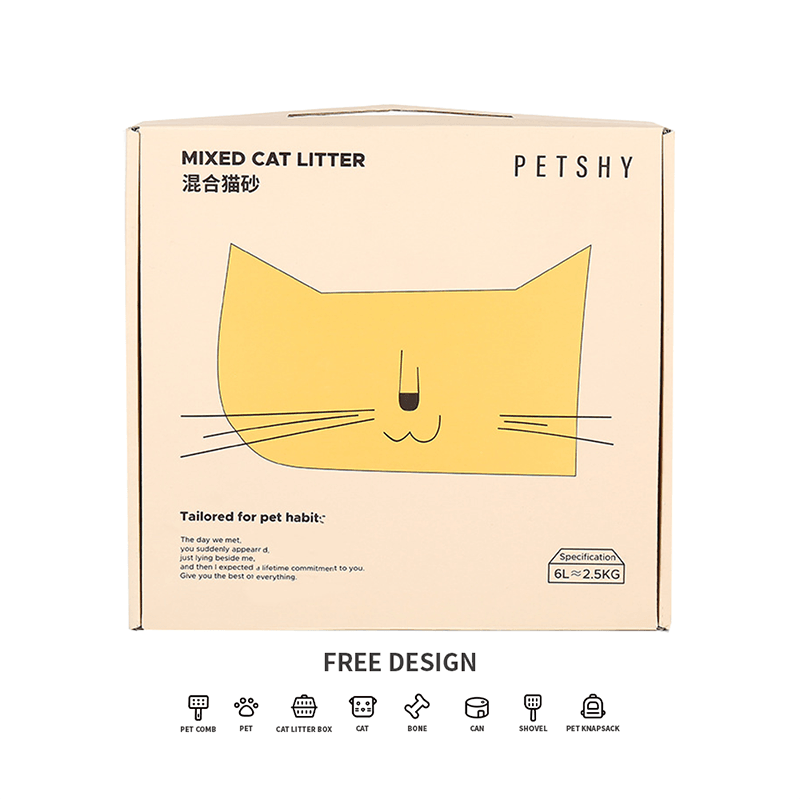 Cutii de ambalare ondulate pentru așternut pentru pisici