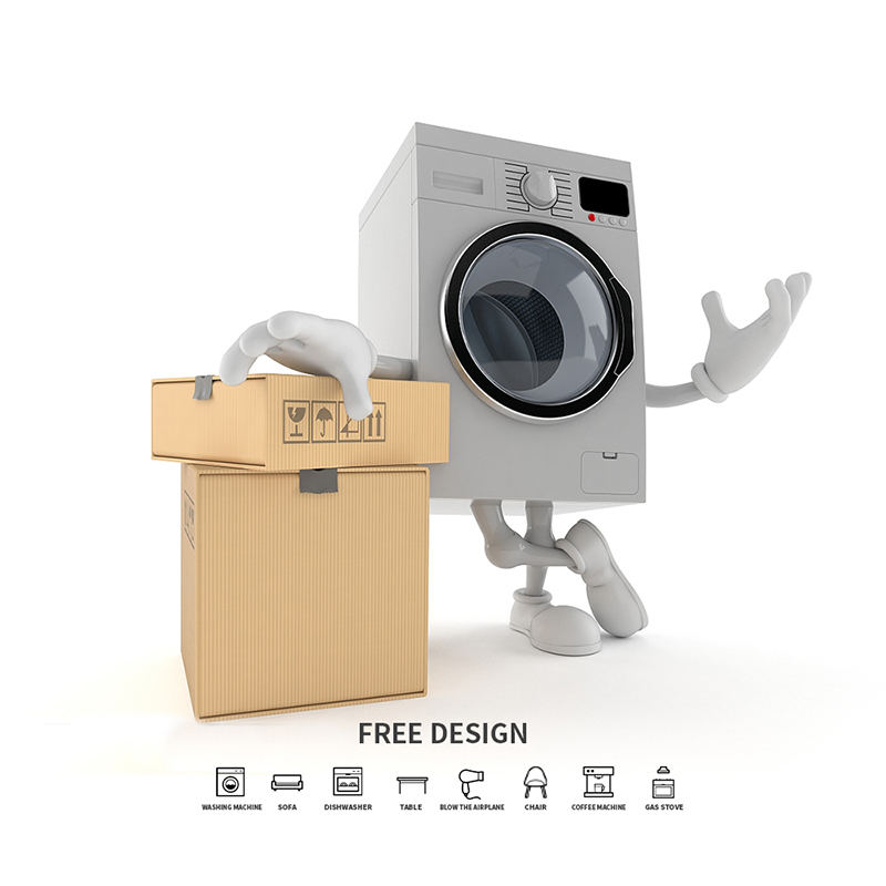 Cutii de ambalare pentru mașină de spălat din carton ondulat