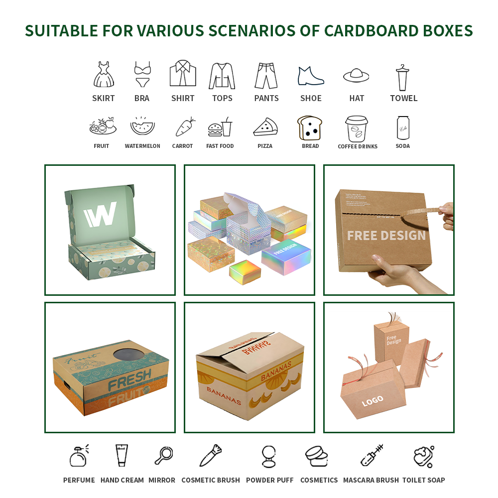 Cutii de depozitare articole diverse din carton ondulat